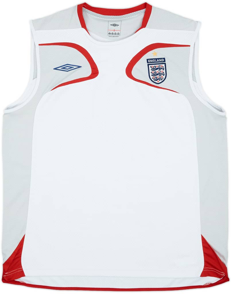 2007-08 England Umbro Training Vest - 9/10 - (XXL)