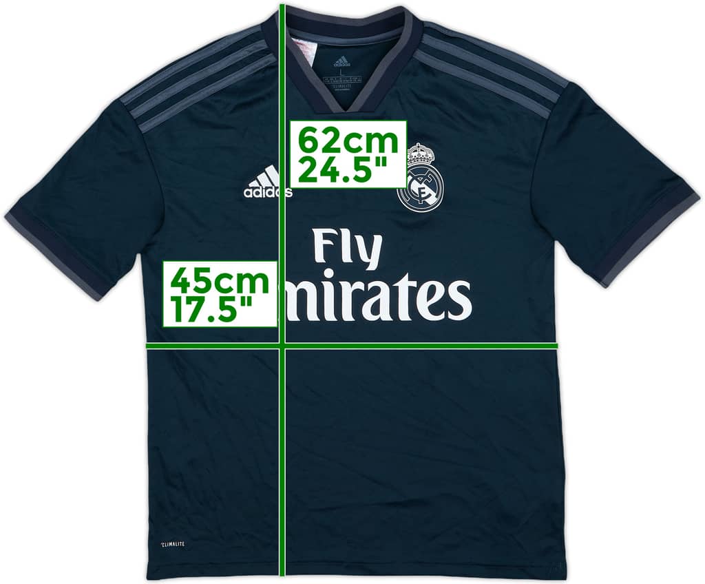 2018-19 Real Madrid Away Shirt - 8/10 - (L.Boys)