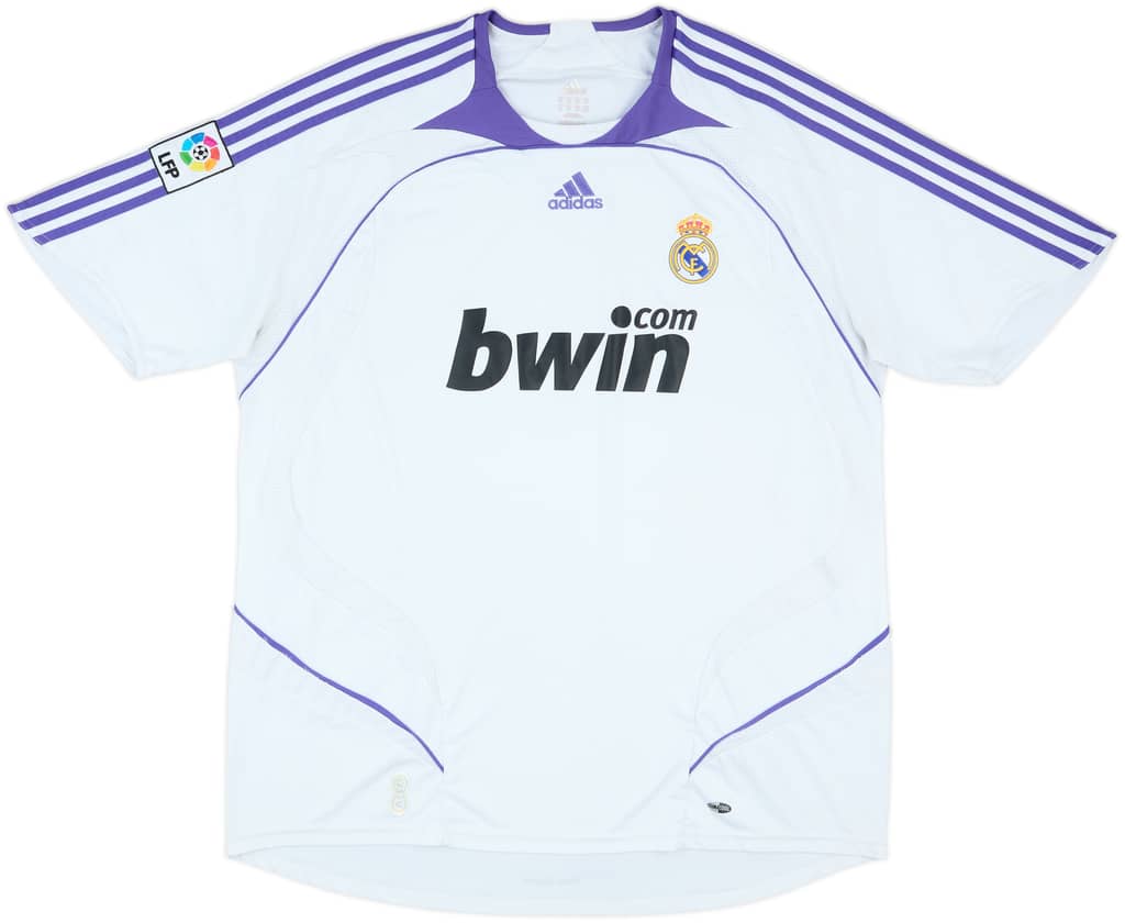 2007-08 Real Madrid Home Shirt - 8/10 - (XXL)