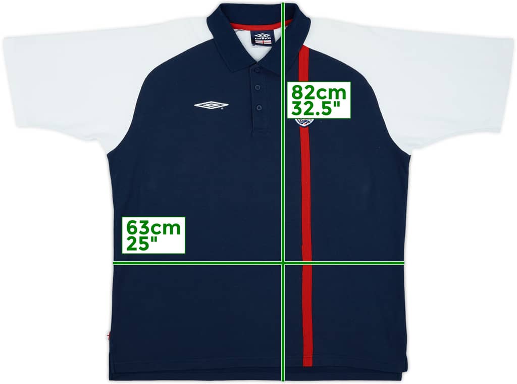2002-03 England Umbro Polo Shirt - 8/10 - (XXL)