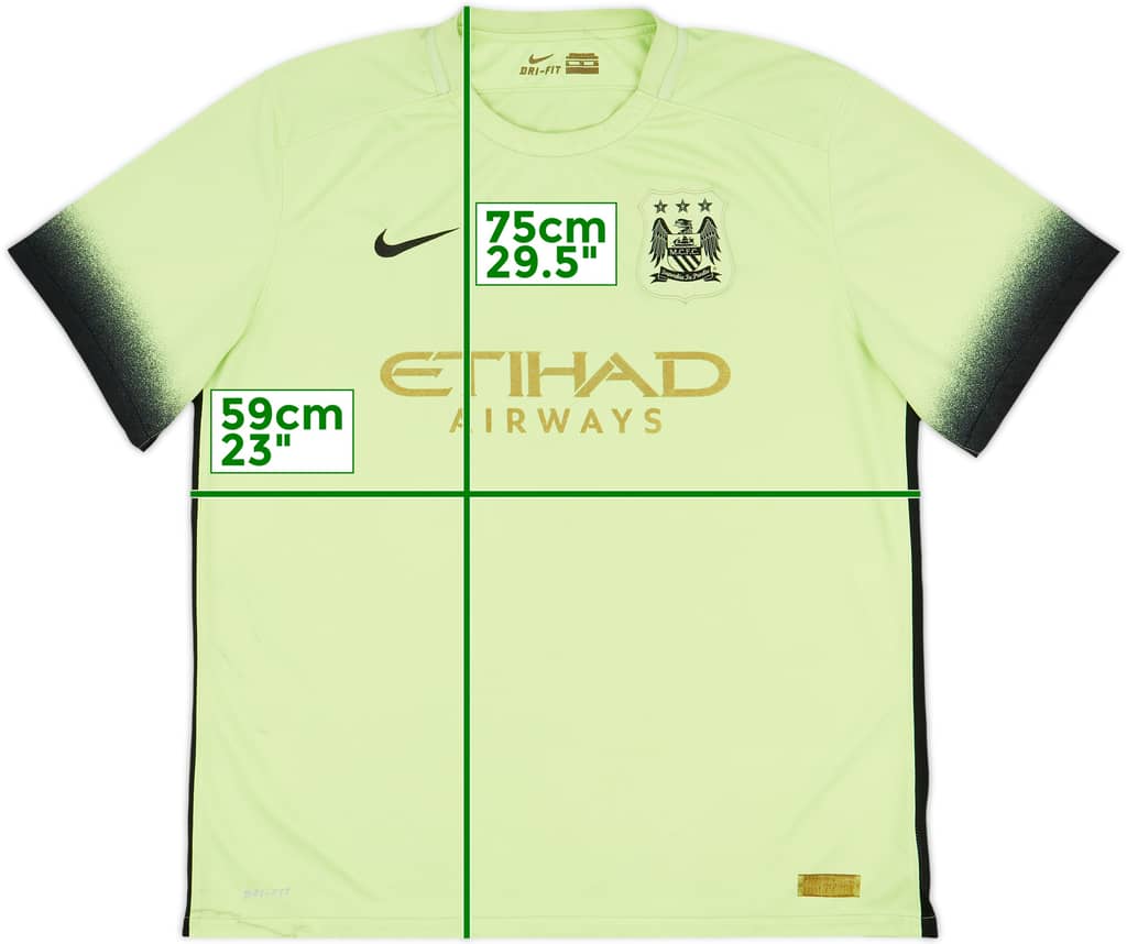 2015-16 Manchester City Third Shirt - 4/10 - (XL)