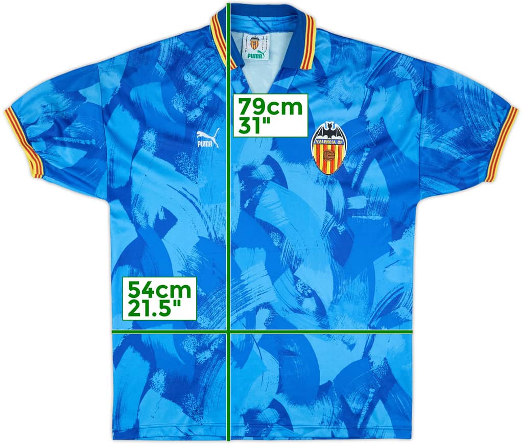 1990-92 Valencia Away Shirt - 7/10 - (L)