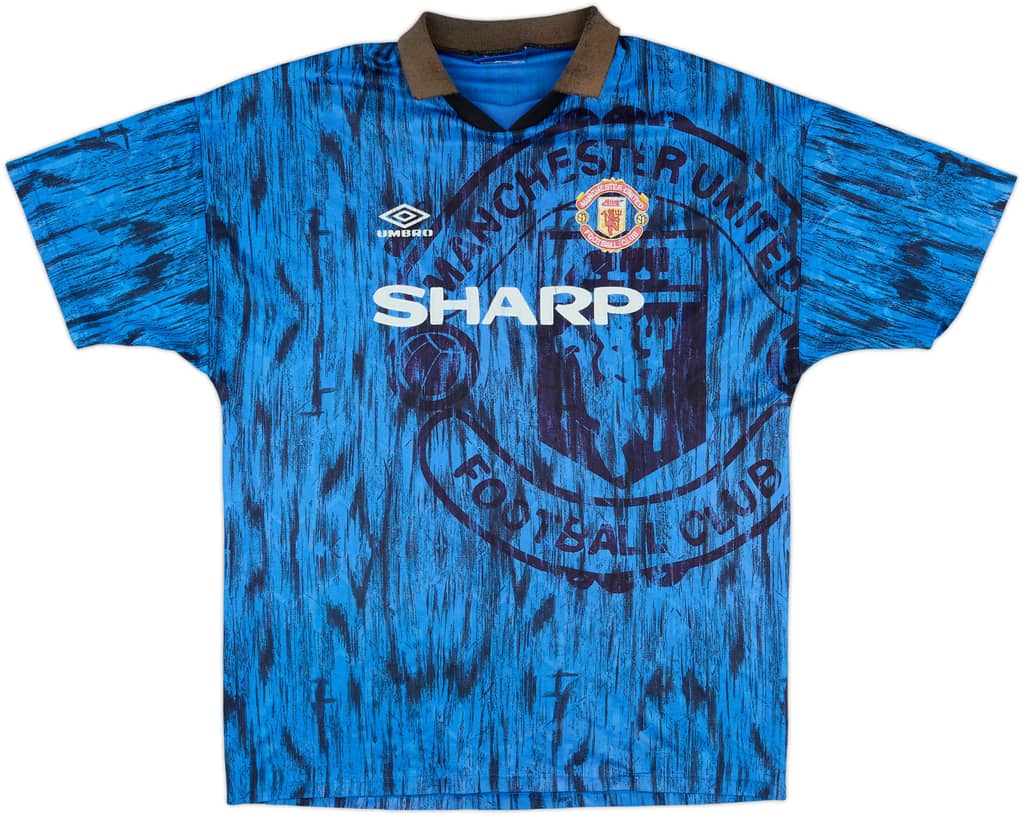 1992-93 Manchester United Away Shirt - 6/10 - (XL)
