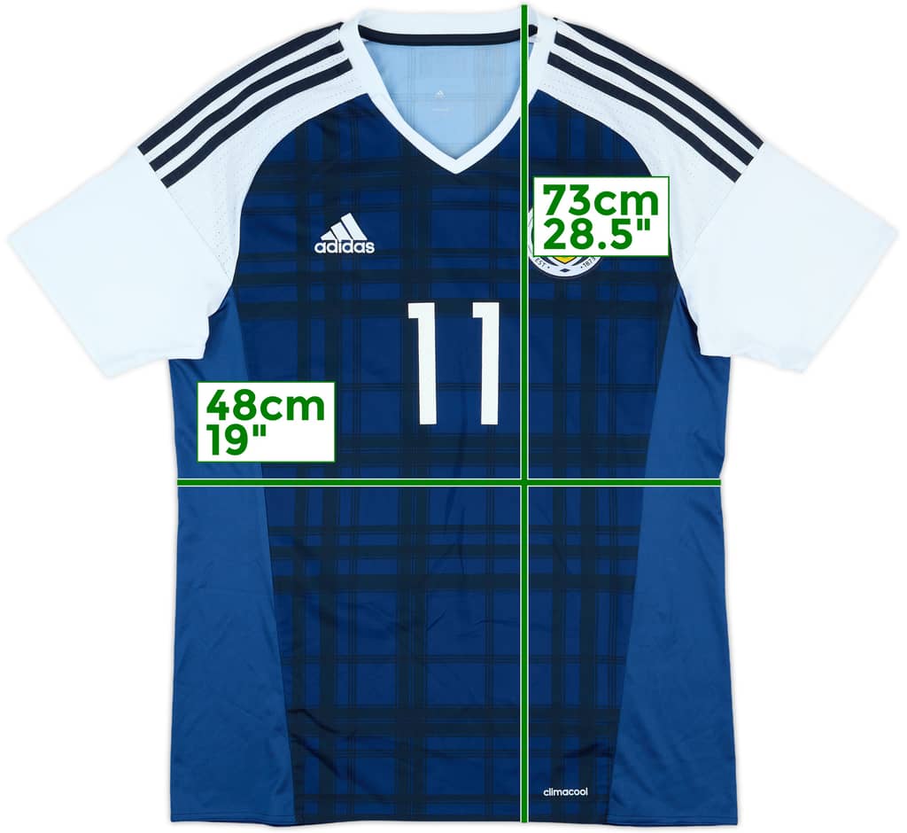 2015-17 Scotland Match Issue Home Shirt #11