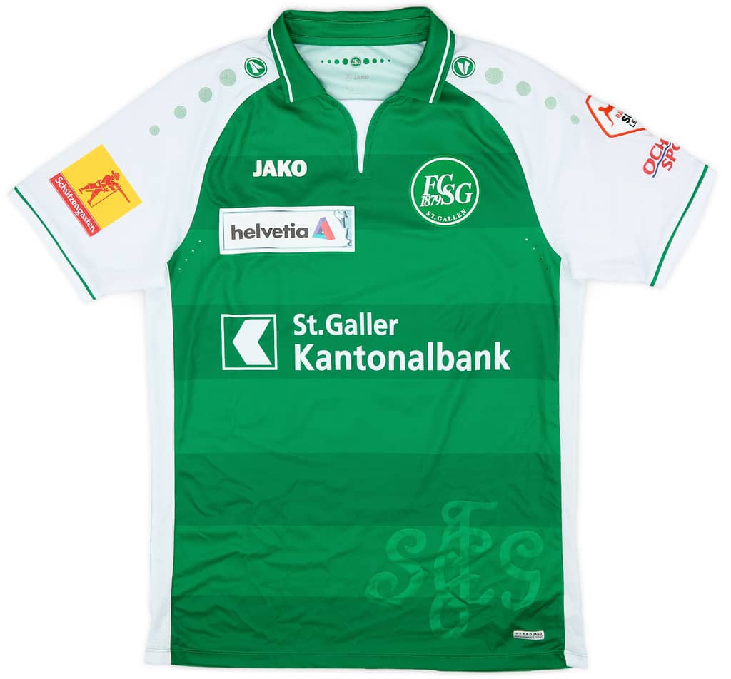 2018-19 St Gallen Match Issue Home Shirt Mosevich #5