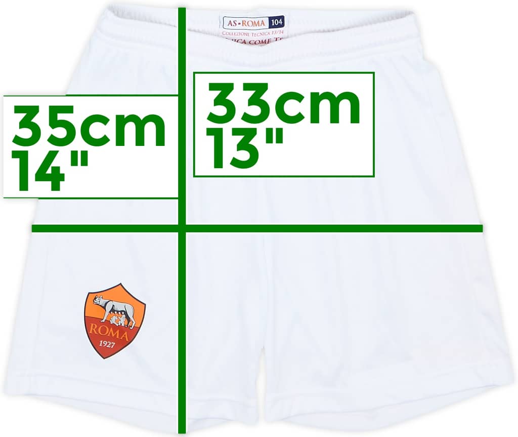 2013-14 Roma Home Shorts - 9/10 - (3-4 Years)