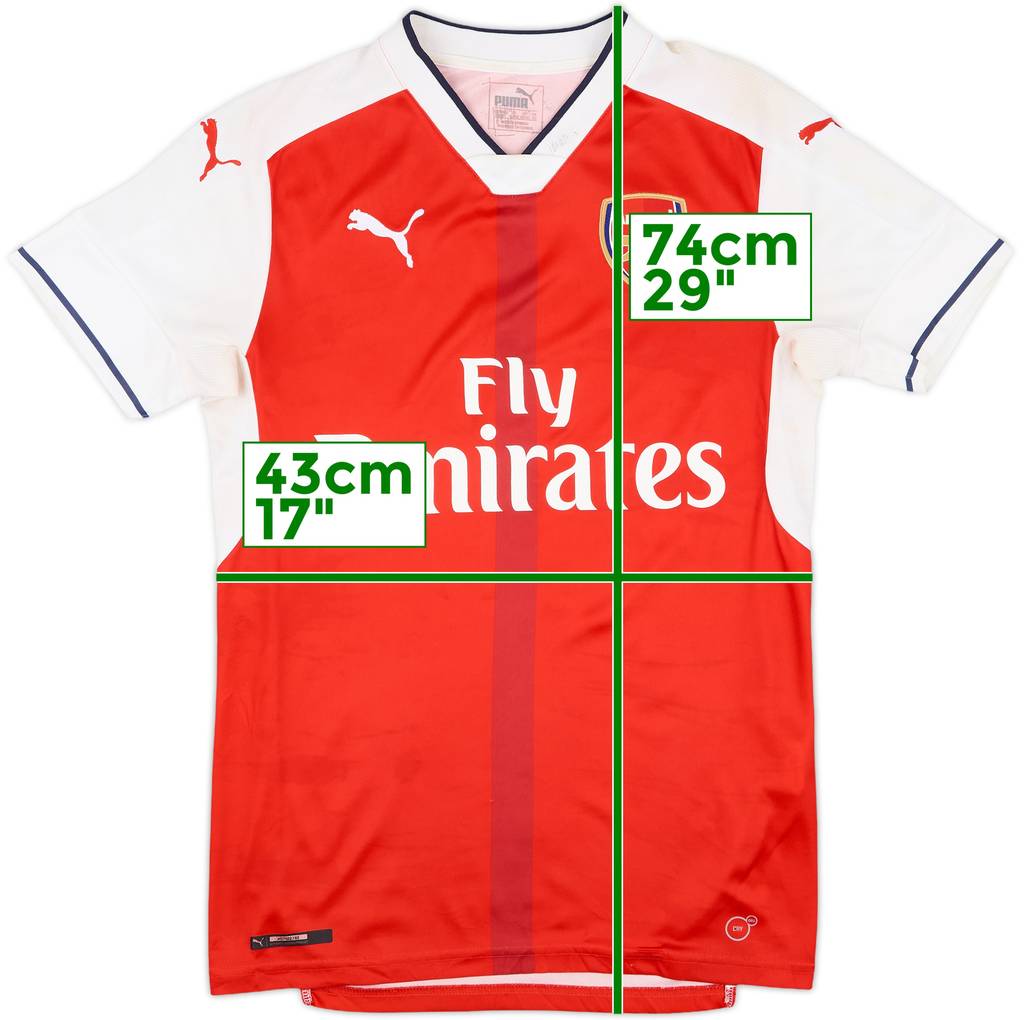2016-17 Arsenal Home Shirt - 5/10 - (XS)