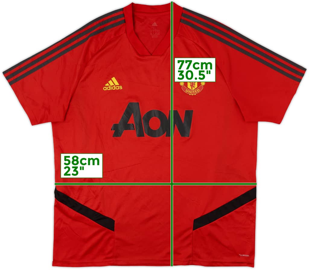 2019-20 Manchester United adidas Training Shirt - 7/10 - (XL)