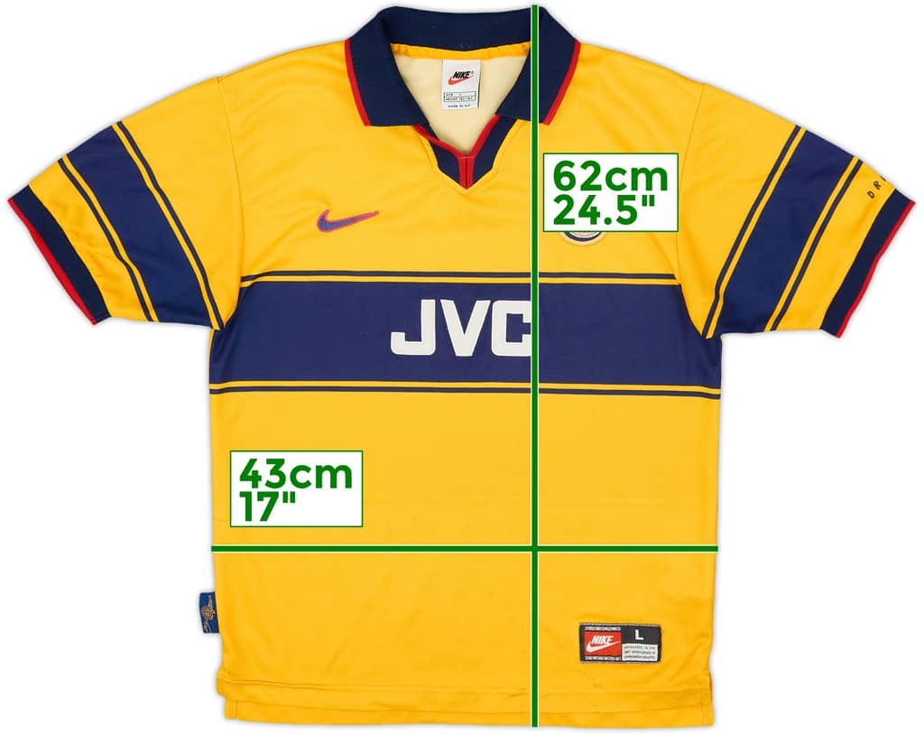 1997-99 Arsenal Away Shirt - 8/10 - (L.Boys)