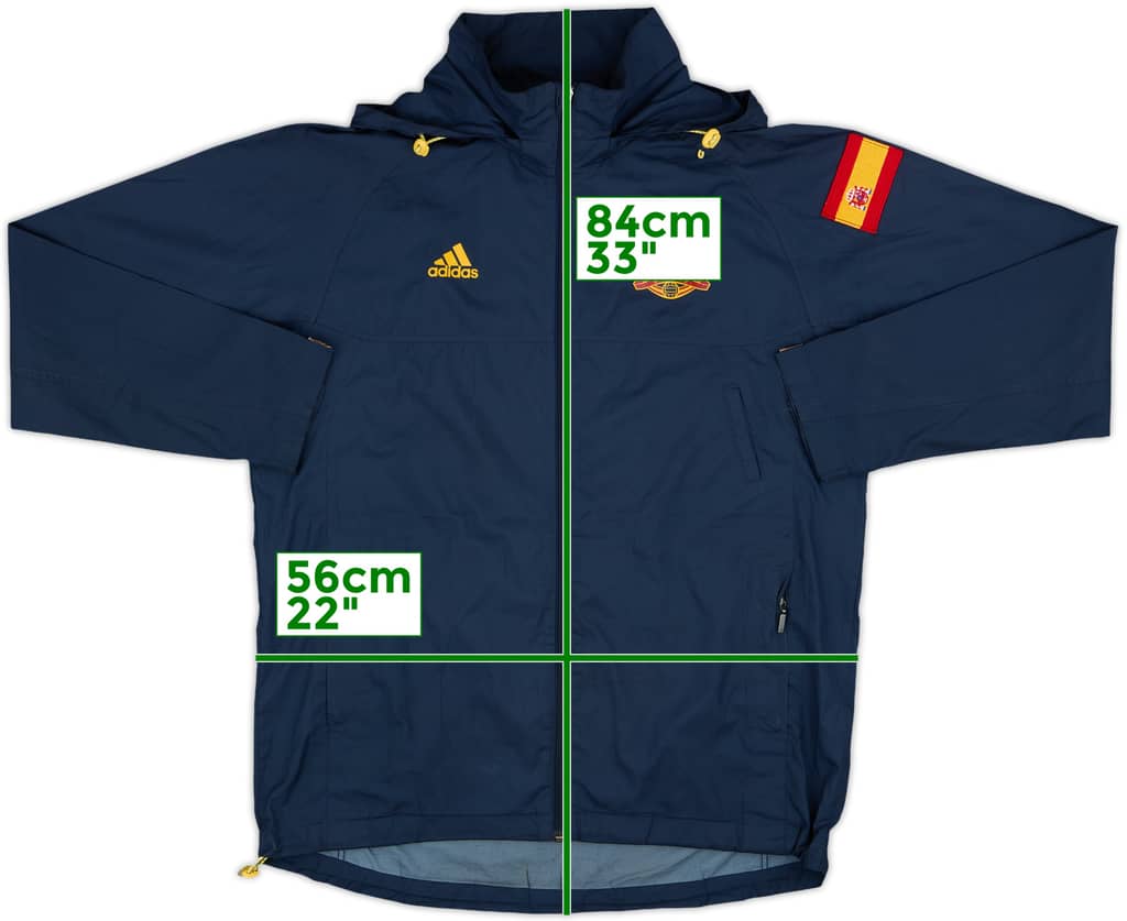 2009-10 Spain adidas Hooded Rain Jacket - 7/10 - (M)