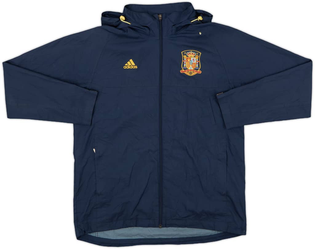 2009-10 Spain adidas Hooded Rain Jacket - 8/10 - (L)