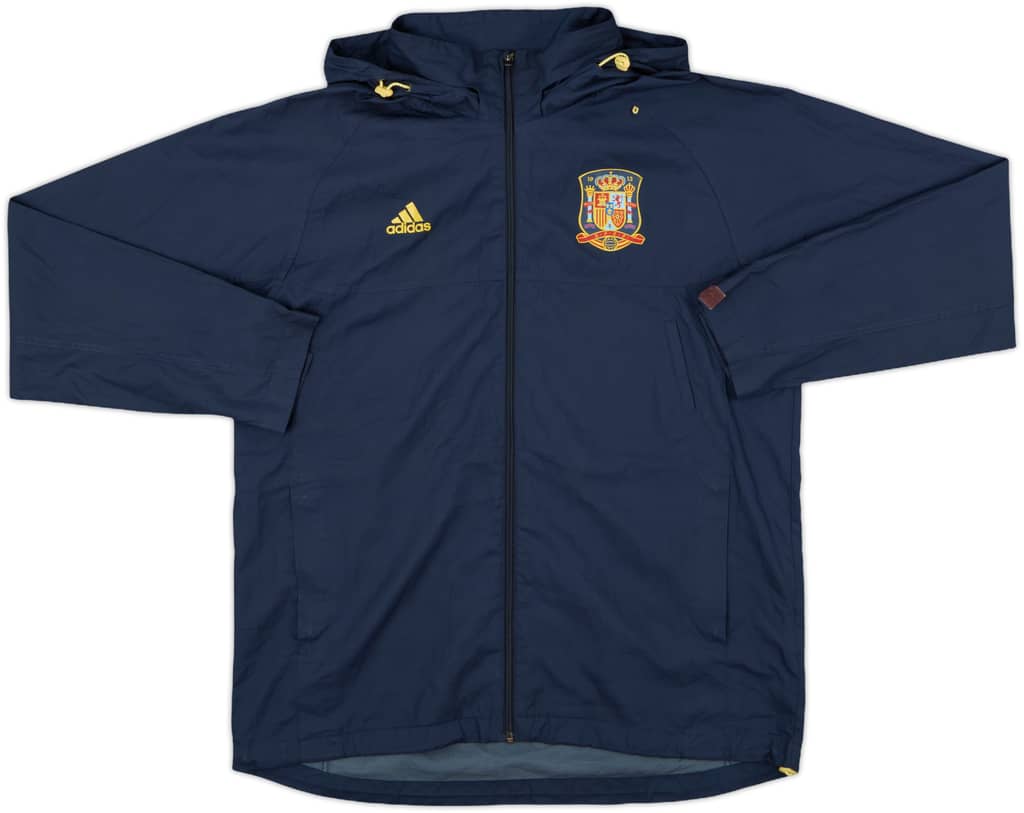 2009-10 Spain adidas Hooded Rain Jacket - 8/10 - (L)