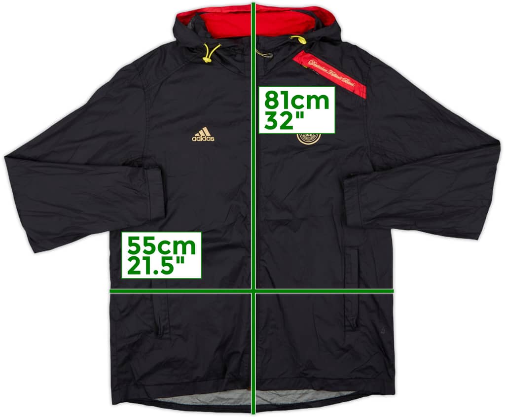 2009-10 Germany adidas Hooded Rain Jacket - 8/10 - (L)