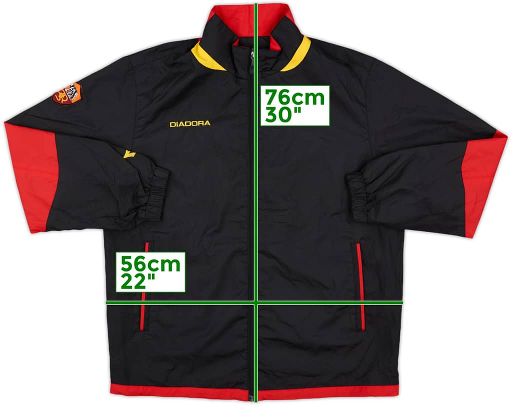 2006-07 Roma Diadora Track Jacket - 8/10 - (L)