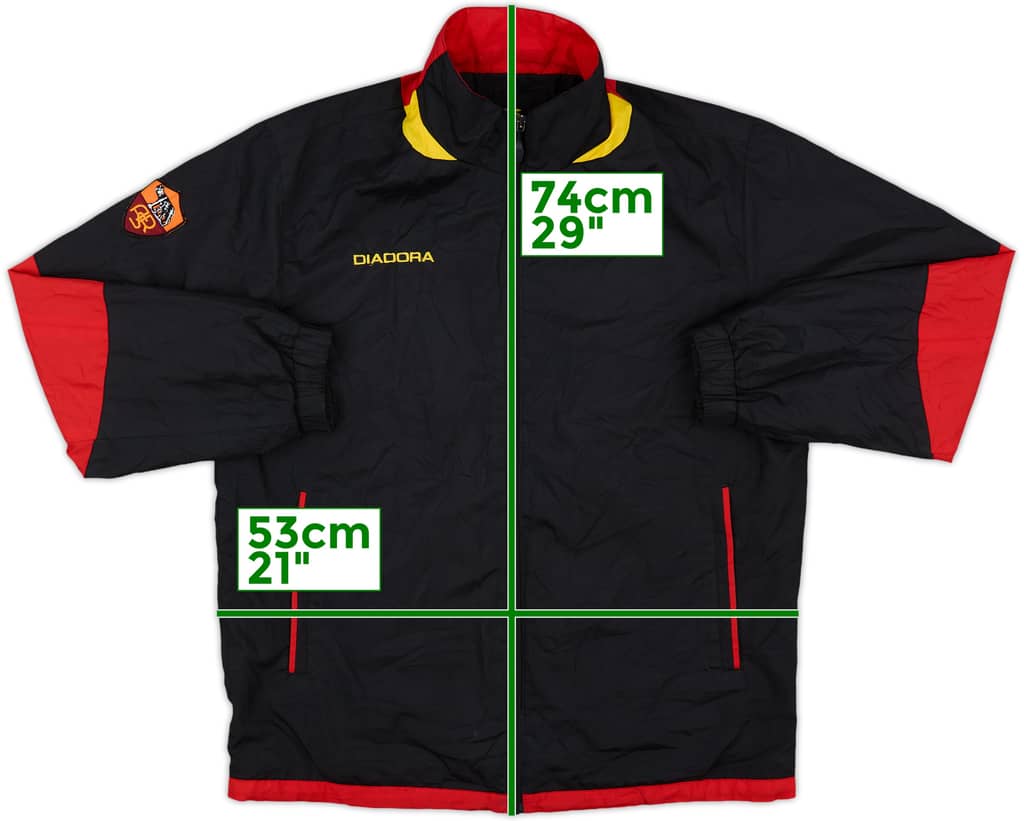 2006-07 Roma Diadora Track Jacket - 8/10 - (M)