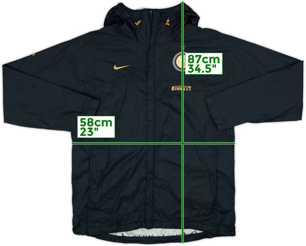 2008-09 Inter Milan Nike Hooded Rain Jacket - 7/10 - (M)