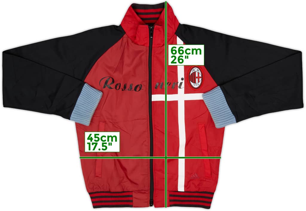 2007-08 AC Milan adidas Track Jacket - 6/10 - (S)