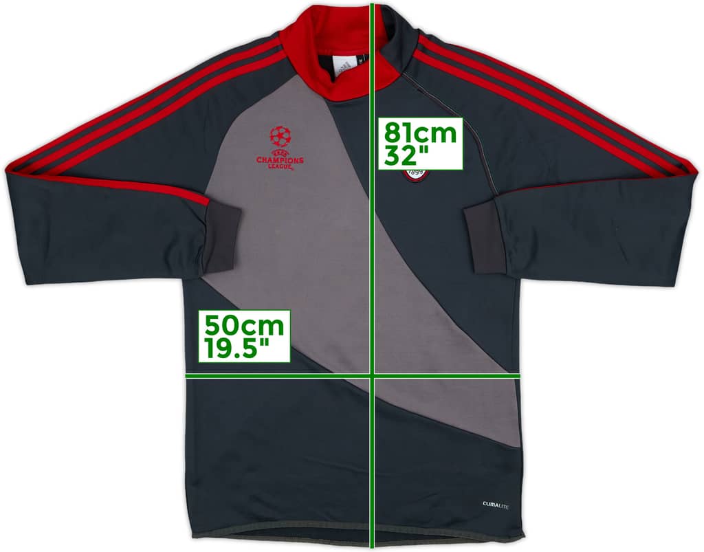 2012-13 AC Milan adidas Sweat Top - 8/10 - (L)