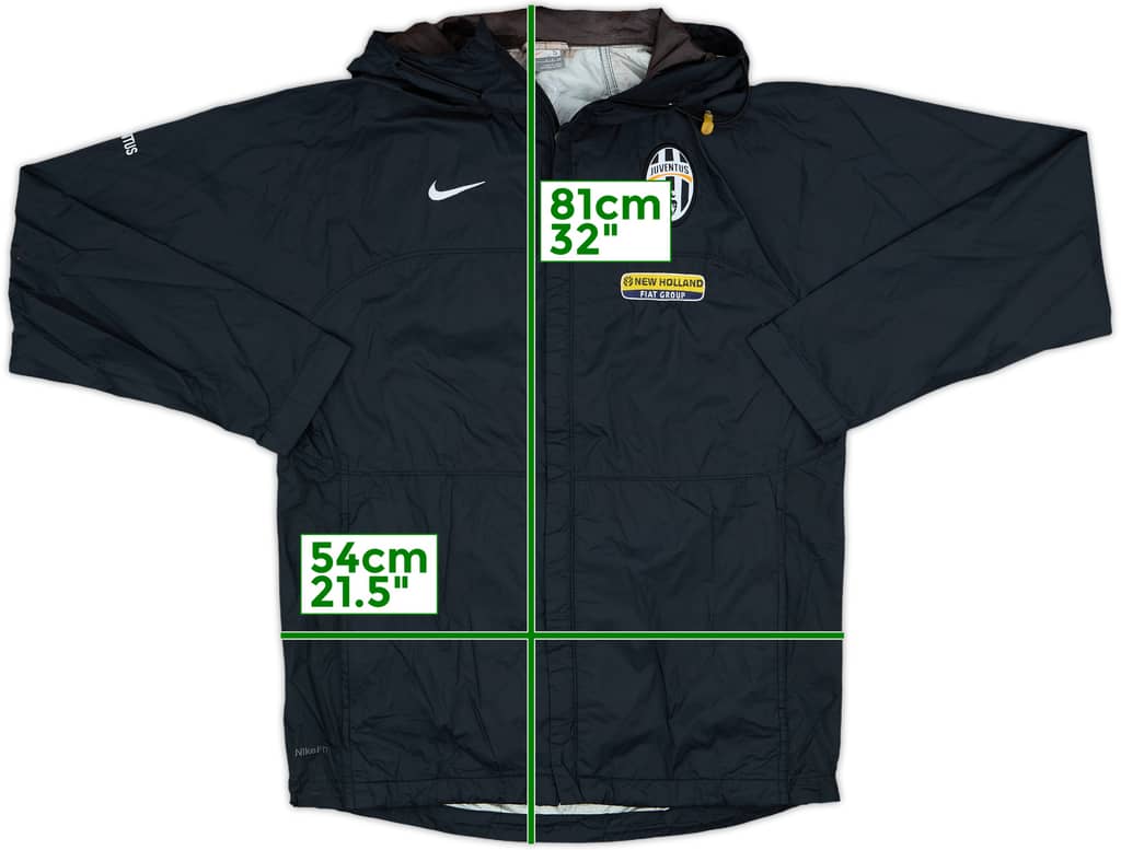 2008-09 Juventus Nike Hooded Rain Jacket - 7/10 - (S)