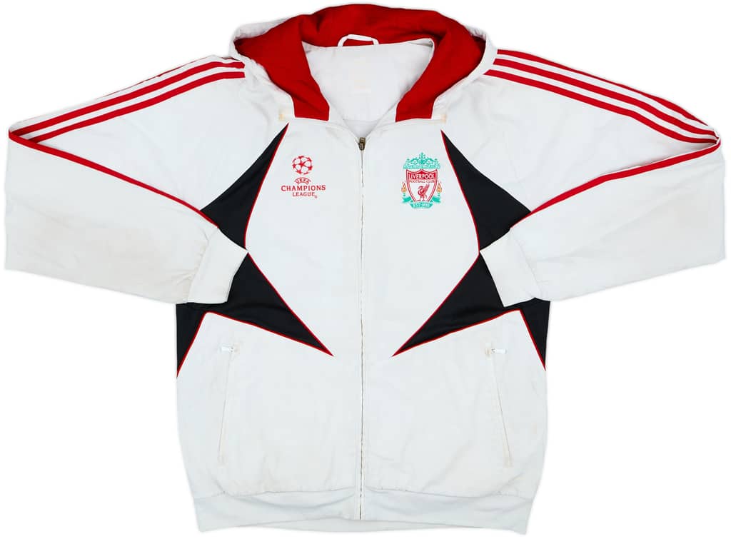 2007-08 Liverpool adidas Hooded Rain Jacket - 4/10 - (L)