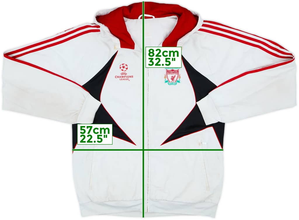 2007-08 Liverpool adidas Hooded Rain Jacket - 4/10 - (L)