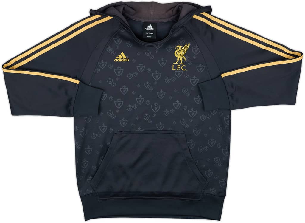 2009-10 Liverpool adidas Hooded Top - 8/10 - (M)
