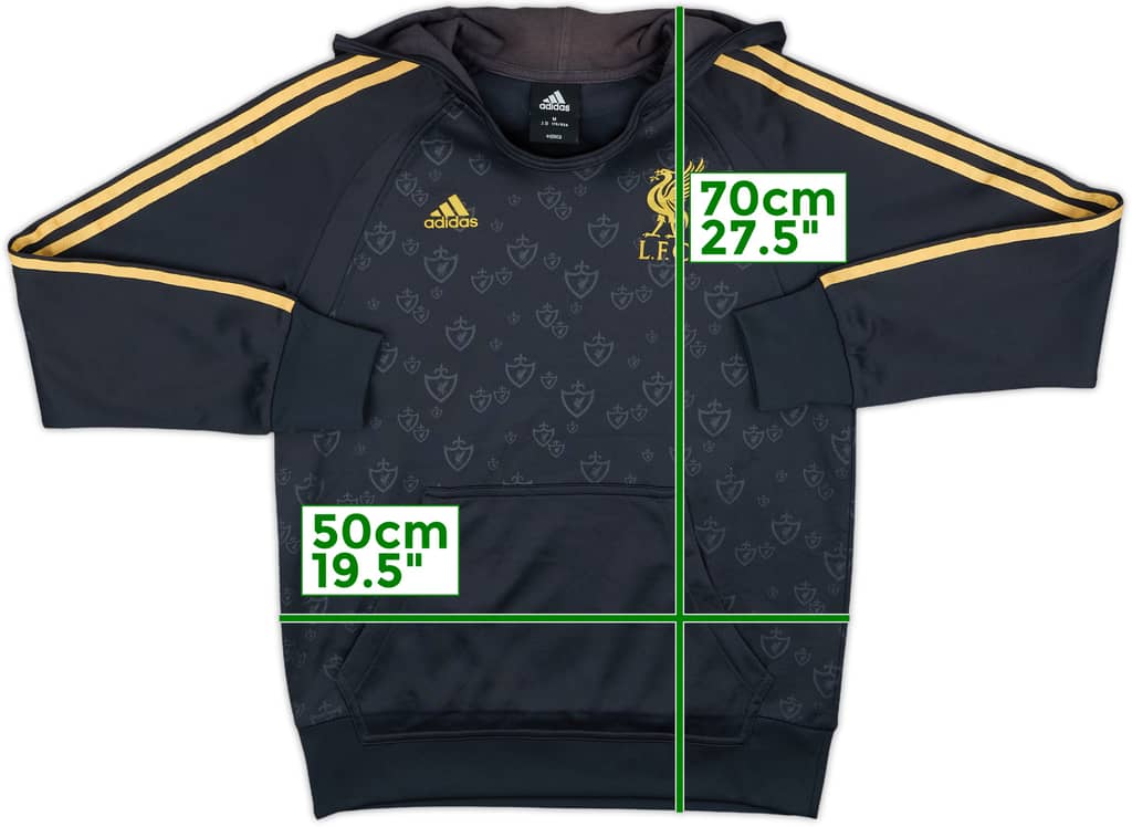 2009-10 Liverpool adidas Hooded Top - 8/10 - (M)
