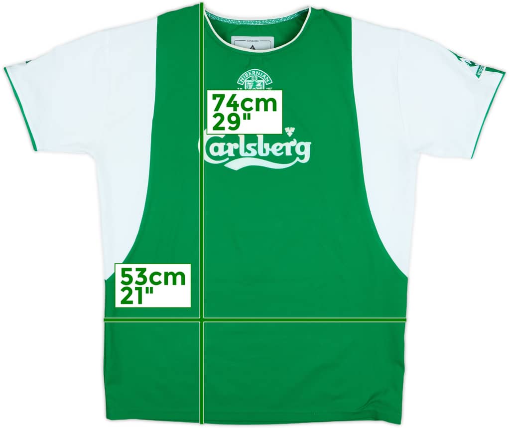 2003-04 Hibernian Home Shirt - 8/10 - (Y)