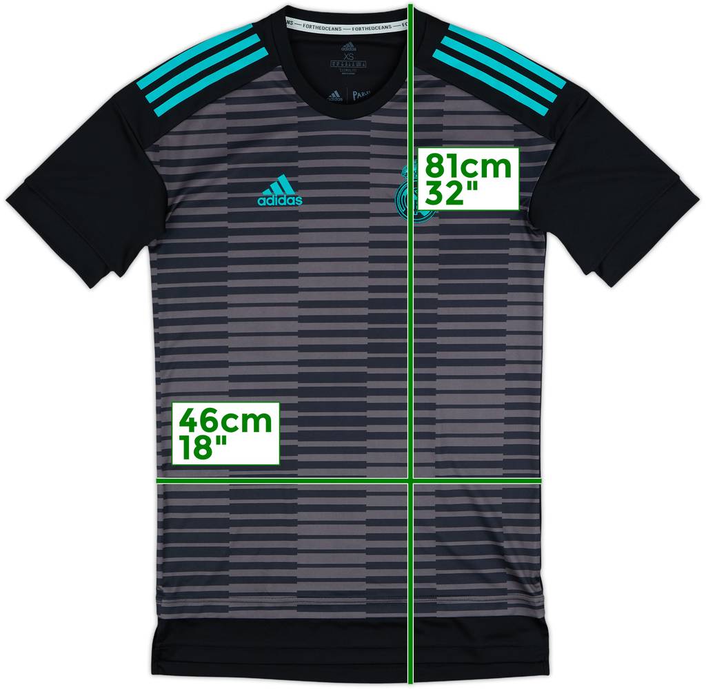 2017-18 Real Madrid adidas Training Shirt - 10/10 - (XS)