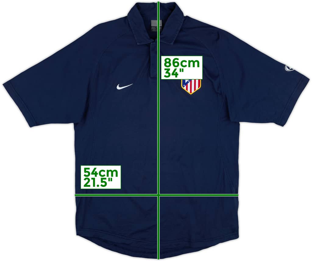 2006-07 Atletico Madrid Nike Polo Shirt - 9/10 - (M)