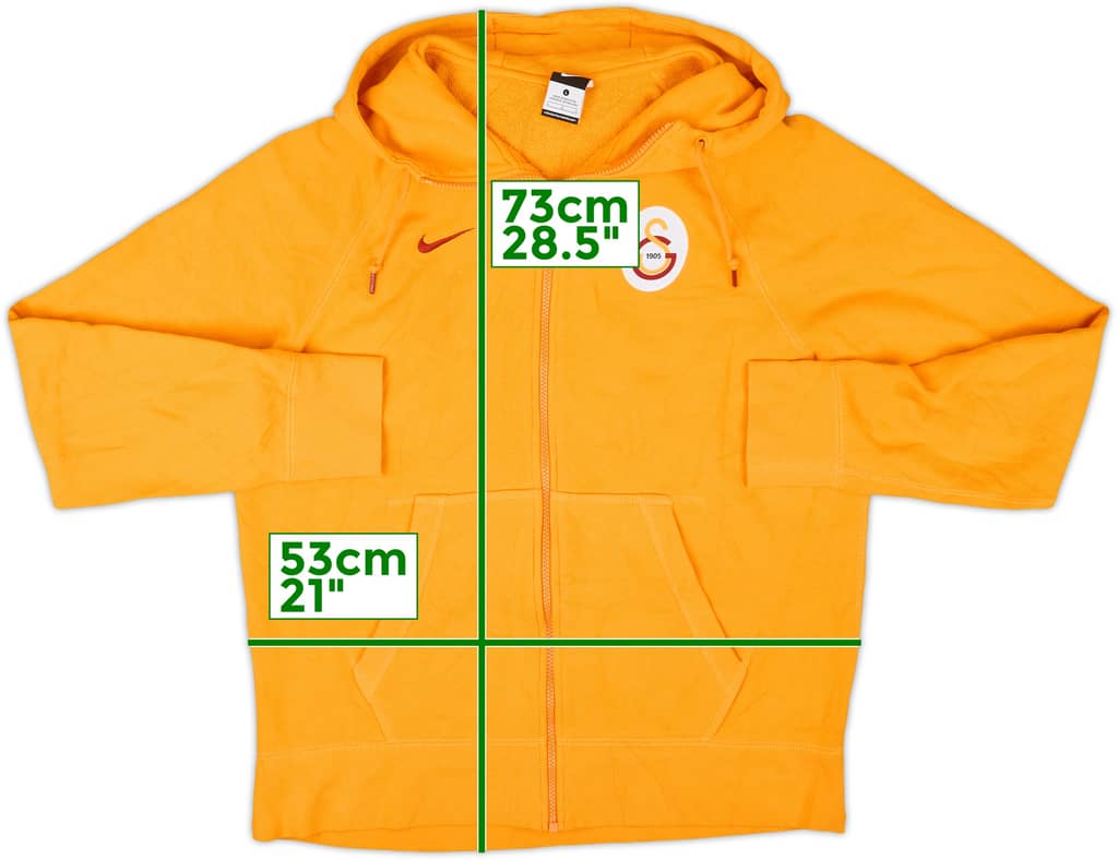 2014-15 Galatasaray Nike Zipped Hooded Sweat Top - 8/10 - (L)