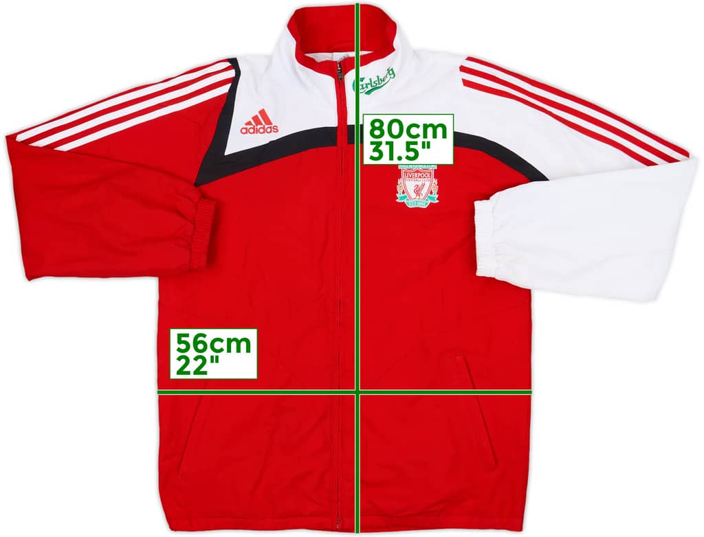 2007-08 Liverpool adidas Track Jacket - 7/10 - (M)