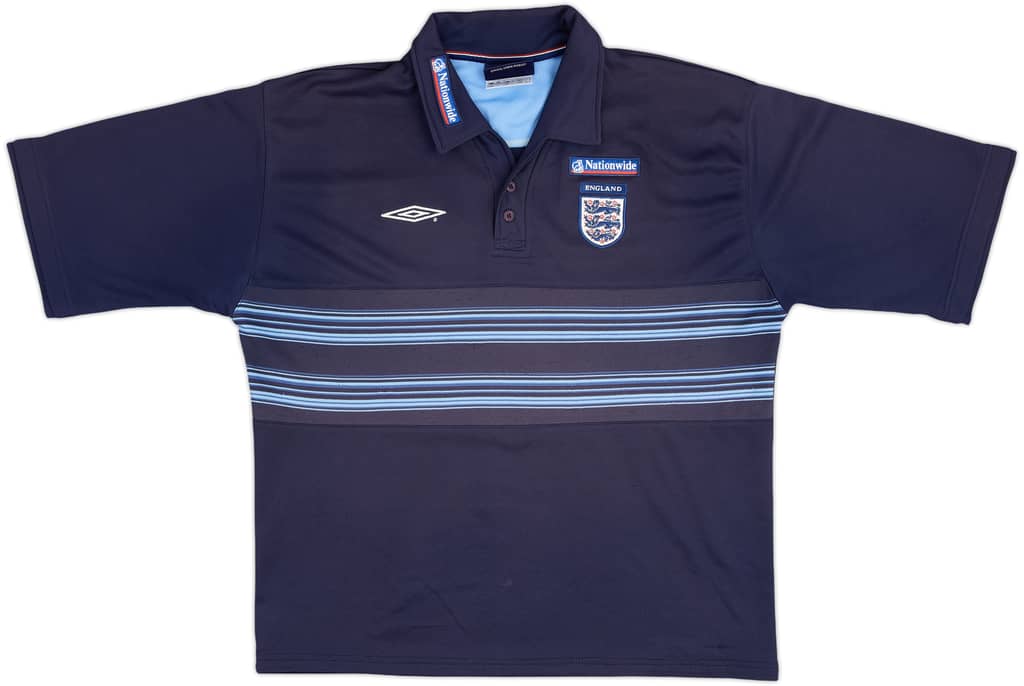 2002-04 England Umbro Polo Shirt - 8/10 - (XXL)