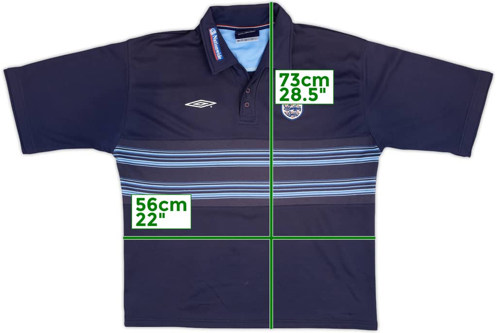 2002-04 England Umbro Polo Shirt - 8/10 - (XXL)