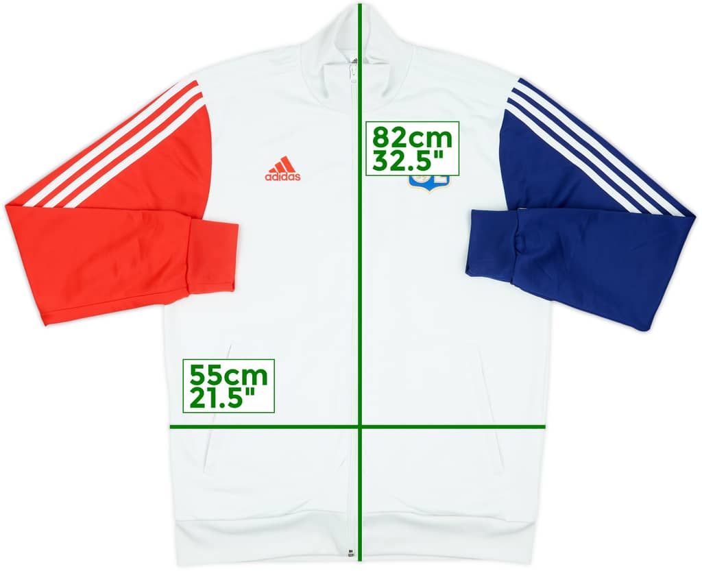 2021-22 Lyon adidas Track Jacket - 9/10 - (L)