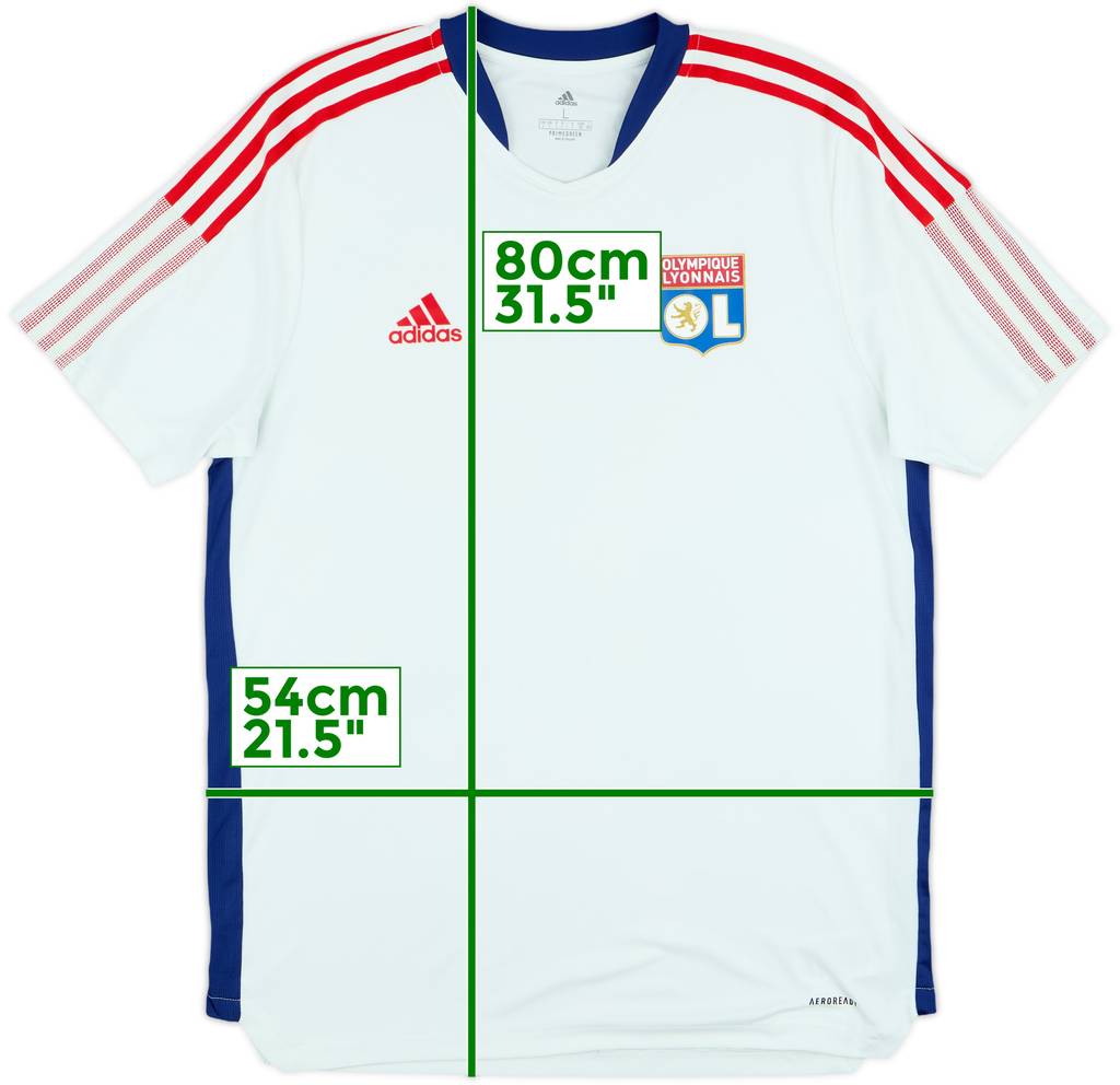 2021-22 Lyon adidas Training Shirt - 8/10 - (L)