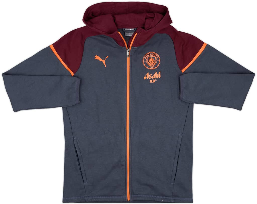2023-24 Manchester City Puma Hooded Sweat Top - 9/10 - (M)