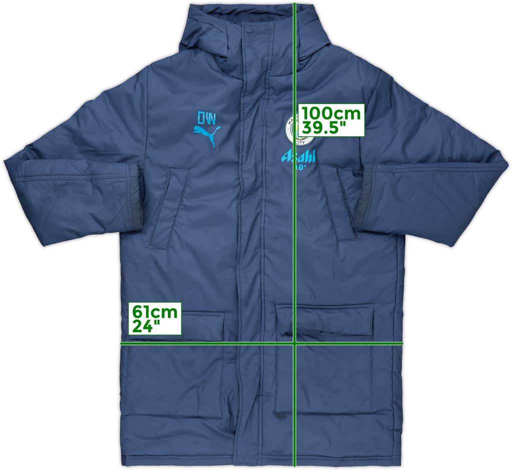 2024-25 Manchester City Staff Issue Puma Padded Bench Coat DW - 7/10 - (M)