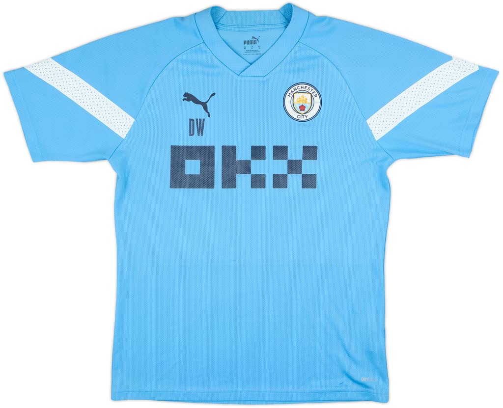 2023-24 Manchester City Puma Staff Issue Training Shirt DW - 7/10 - (M)
