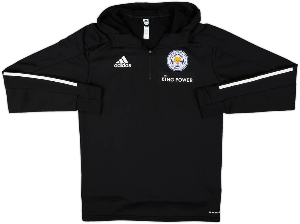 2019-20 Leicester City adidas Hooded 1/4 Zip Drill Top - 5/10 - (S)