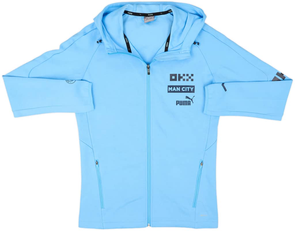 2022-23 Manchester City Puma Hooded Track Jacket - 9/10 - (M)