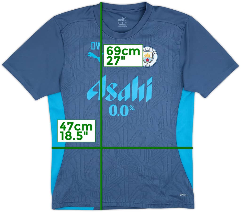 2023-24 Manchester City Puma Staff Issue Training Shirt DW - 9/10 - (M)