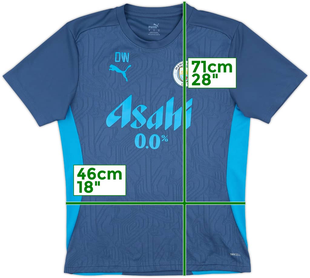 2024-25 Manchester City Staff Issue Training Shirt DW - 10/10 - (M)