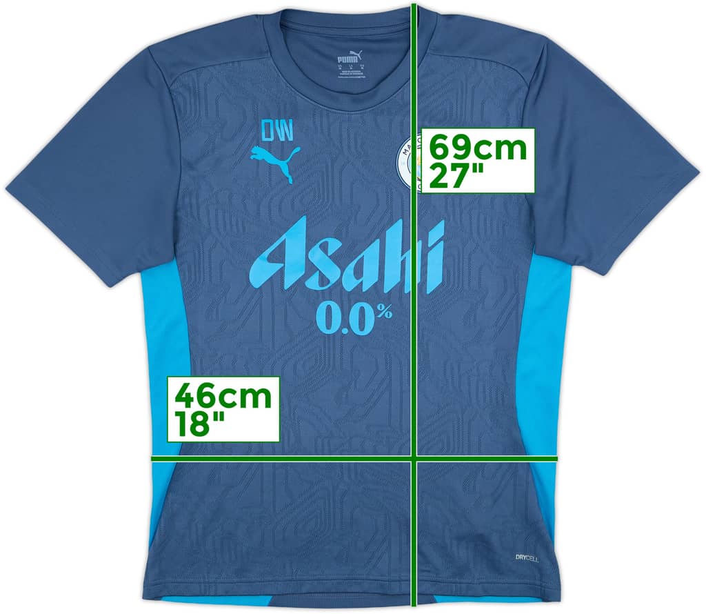 2023-24 Manchester City Puma Staff Issue Training Shirt DW - 9/10 - (M)