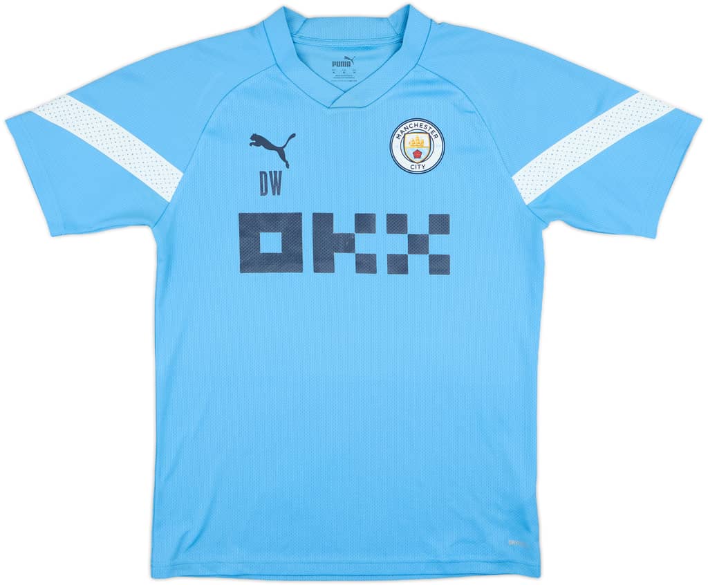 2023-24 Manchester City Puma Staff Issue Training Shirt DW - 7/10 - (M)