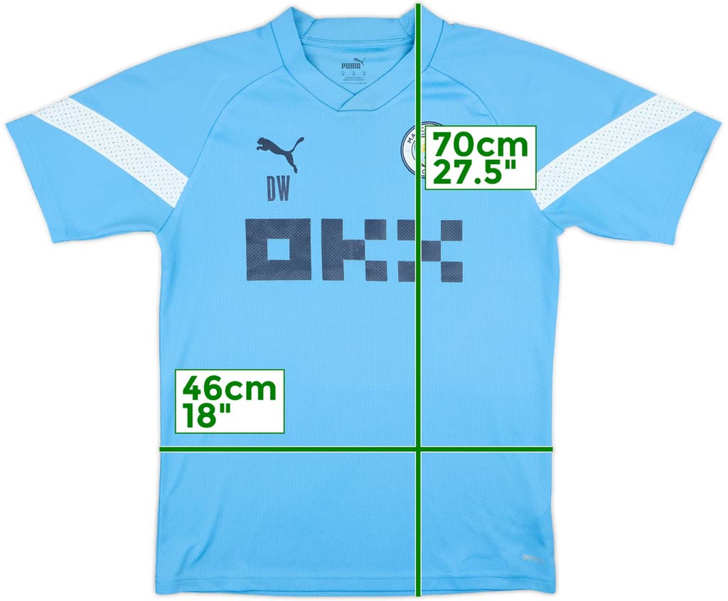 2023-24 Manchester City Puma Staff Issue Training Shirt DW - 7/10 - (M)