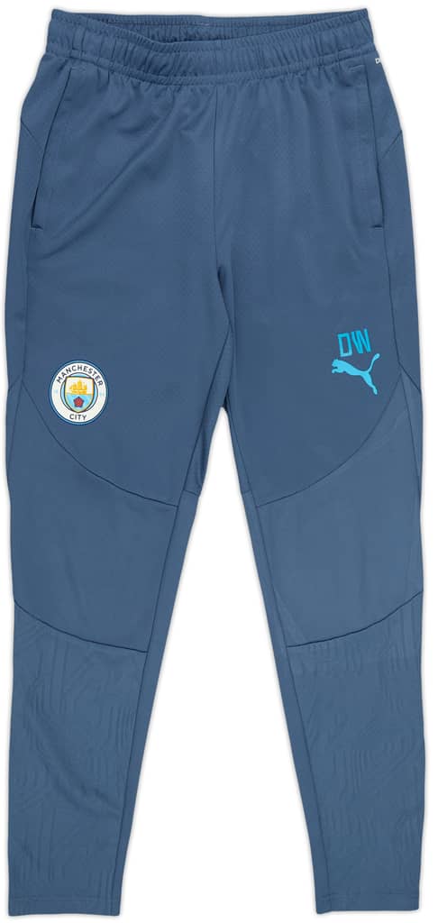 2024-25 Manchester City Puma Staff Issue Track Pants/Bottoms 'DW' - 9/10 - (M)