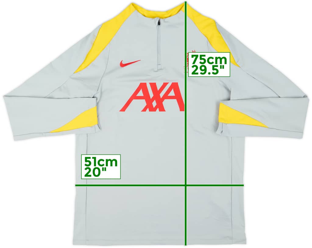 2024-25 Liverpool Nike 1/4 Zip Drill Top - 9/10 - (L)