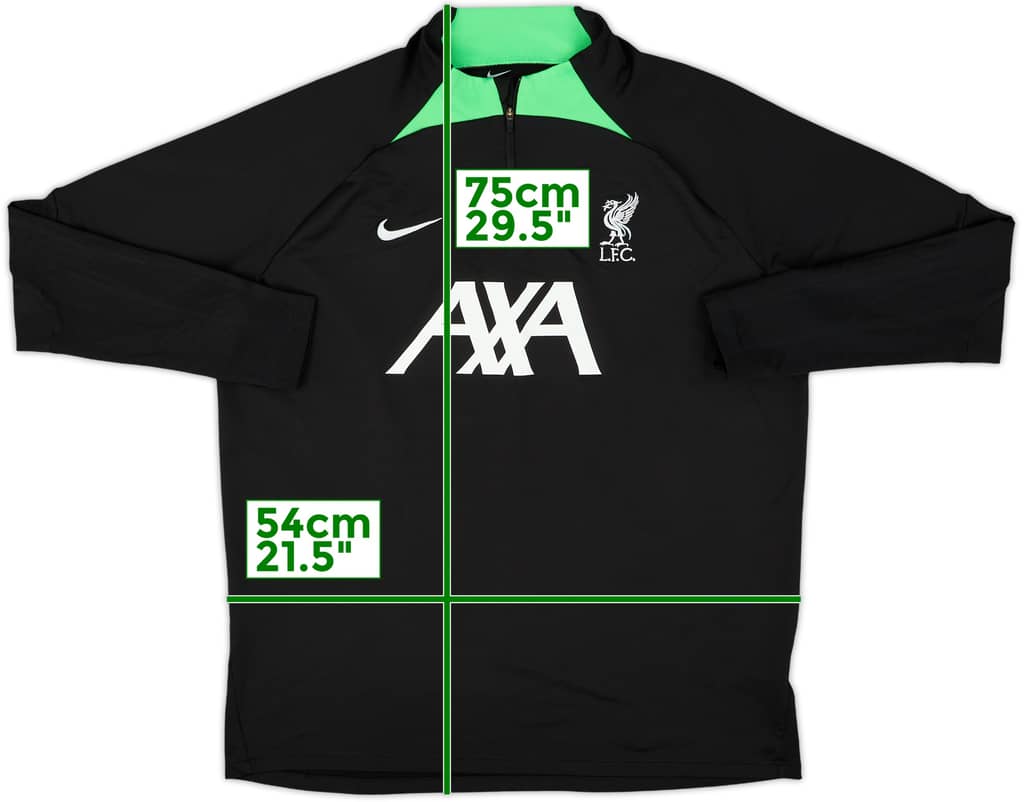 2023-24 Liverpool Nike 1/4 Zip Drill Top - 9/10 - (XL)