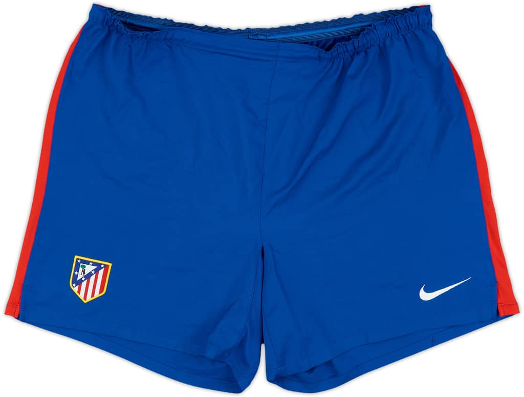 2009-10 Atletico Madrid Player Issue Home Shorts - 8/10 - (XL)